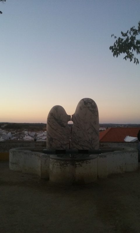 Marble Megaliths At Sunset in Évora