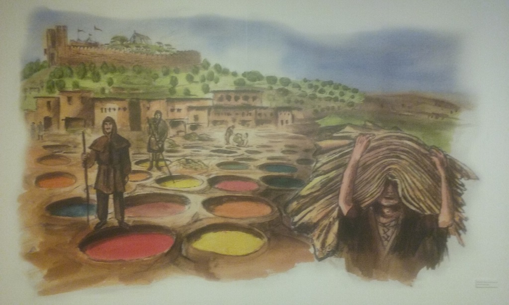 This Depicts the Dye Pits That Existed in Arriolos in the 1500's