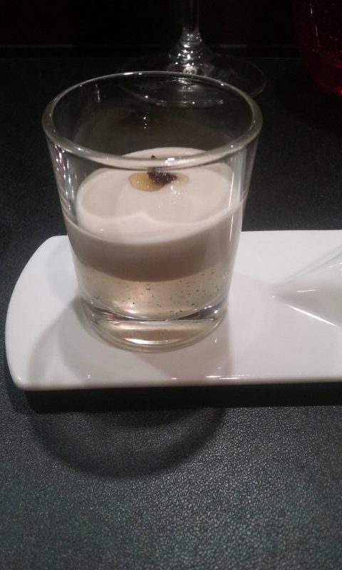 Lemon Vanilla Gelée with Anise Seed Cream