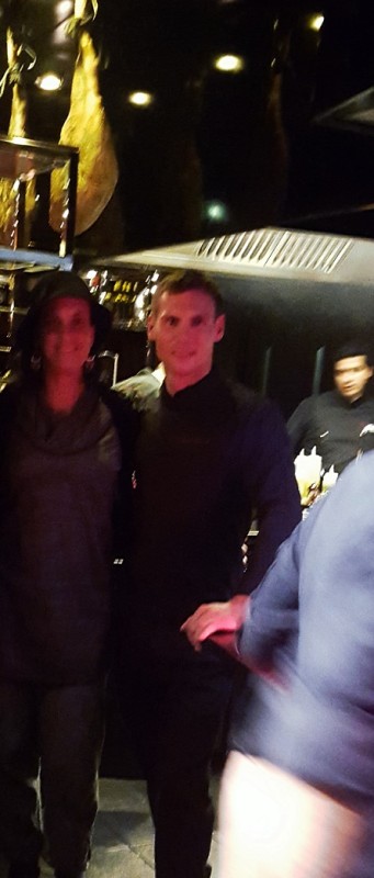 Hobknobbing at Joël's