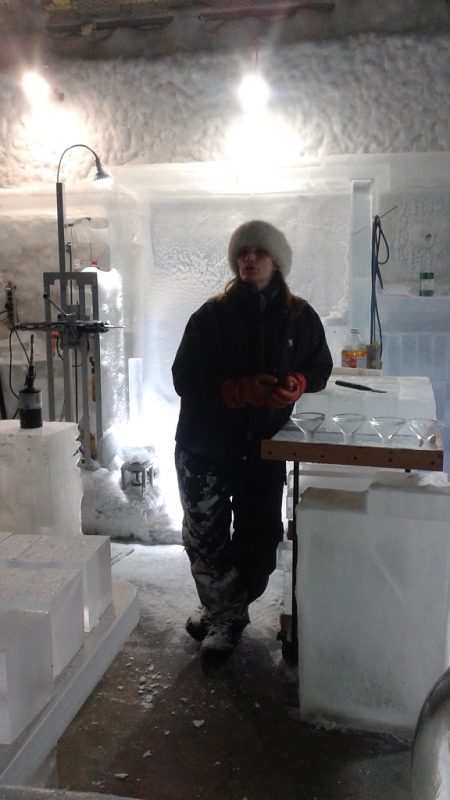 Heather Is Standing Next to Martini Glasses