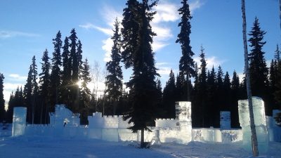 An Ice Castle in North Pole