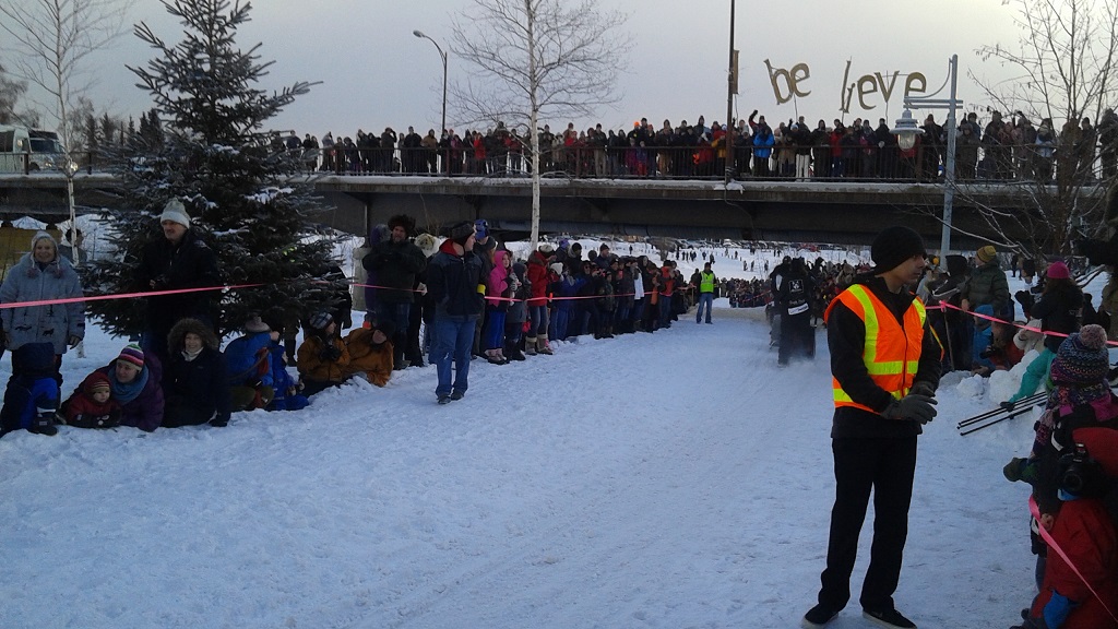 The Crowds Come Out to Watch the Yukon Quest