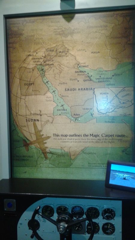 The Route of Operation Magic Carpet
