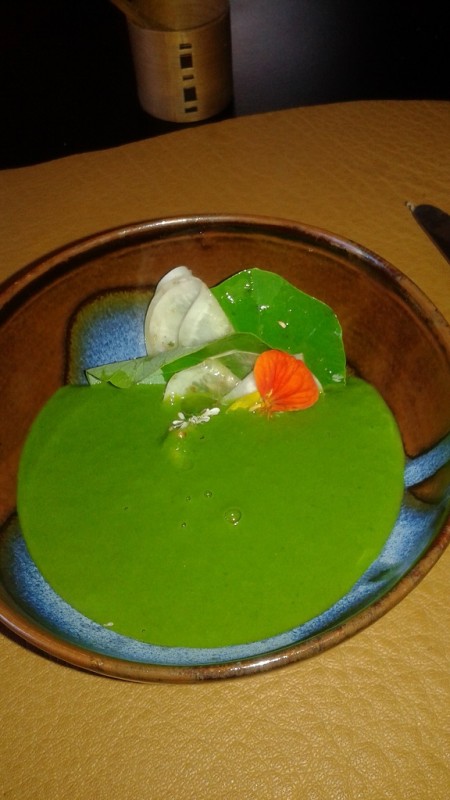 Earthy Spinach Sauce with a Nasturtium Kick