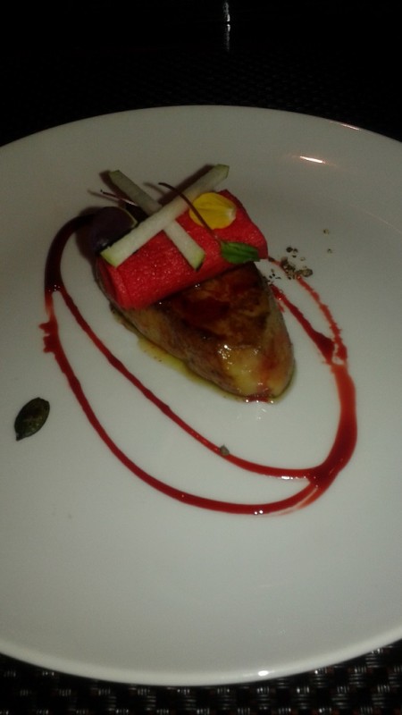 The Apple and Hibiscus Cut the Rich Foie Gras