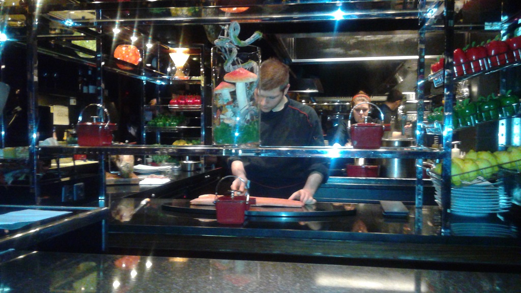 An Open Kitchen Gave us Quite the Show