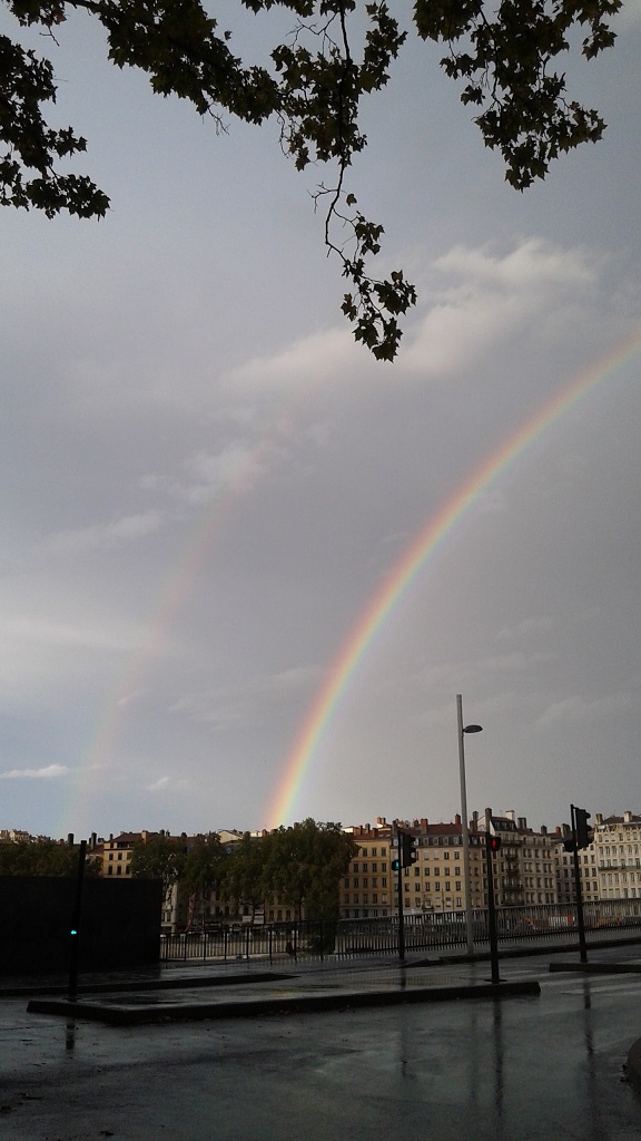 The Double Rainbow Was the Silver Lining to a Cool, Rainy Day in Lyon