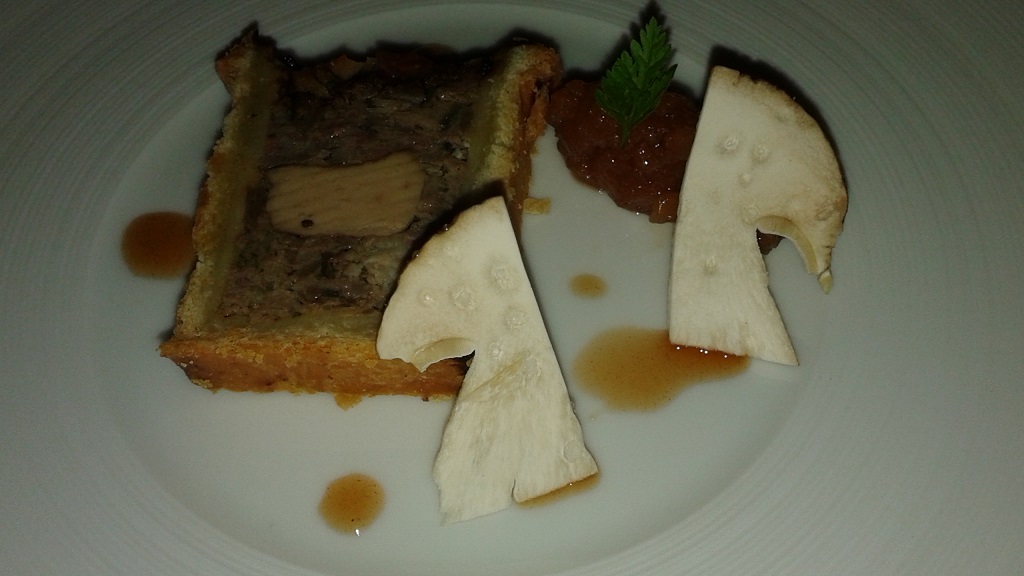 Foie Gras Crute with Quince Chutney and Cèpe